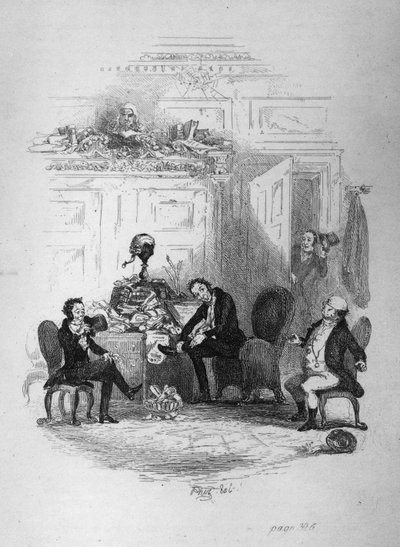 The First Interview with Mr. Serjeant Snubbin, Illustration from 